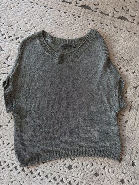 Vince Olive Green Short Sleeve Crewneck Sweater